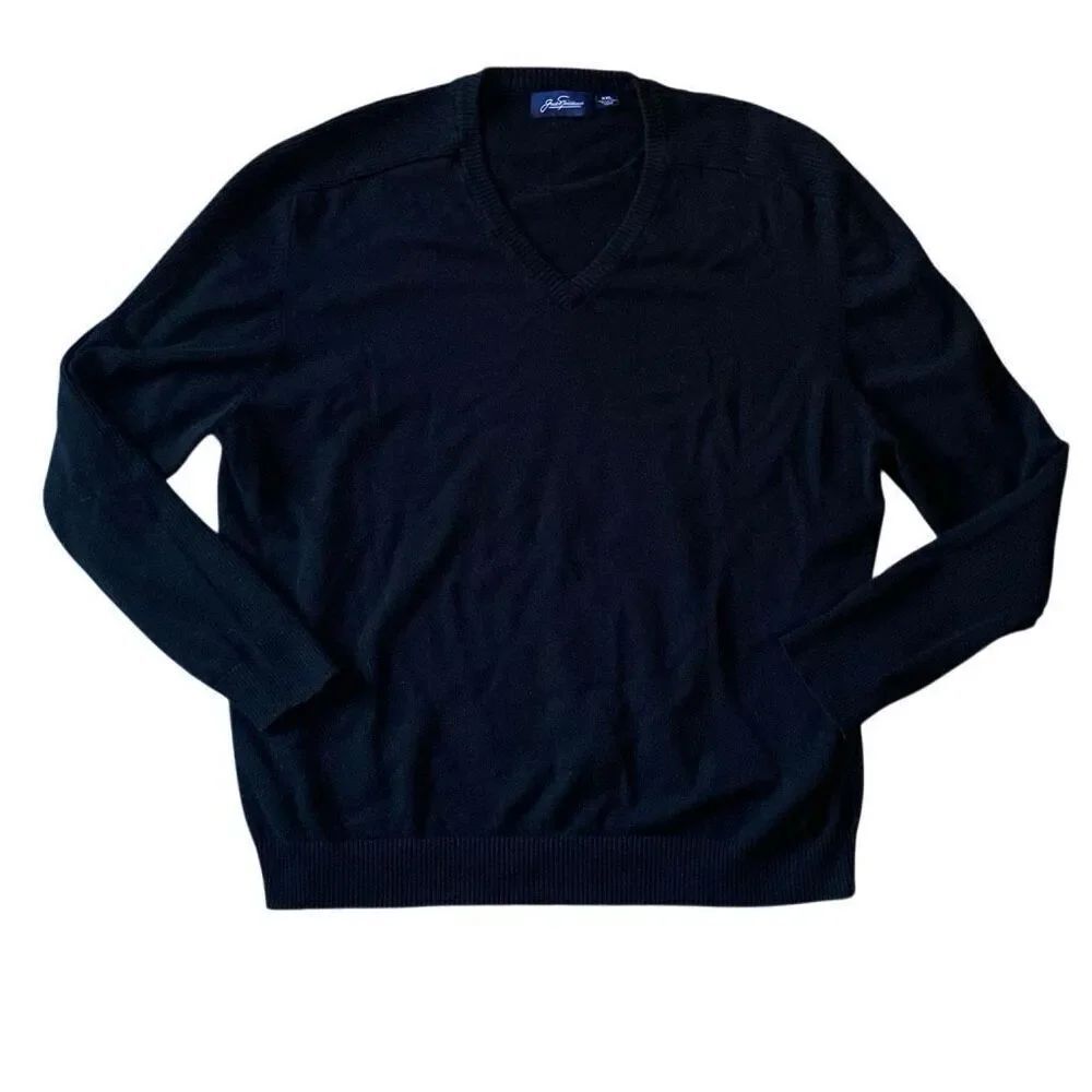 Jack Nicklaus Golf Pullover Sweater XXL Black Yellow Bear Long Sleeve Cotton - Picture 6 of 6